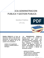 Diferencia Entre Gestion y Administracion Publica