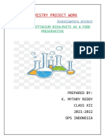 Chemistry Project Work