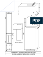 Tecnología I Plano Modelo #2 Espiga y Escoplera Con Cogote