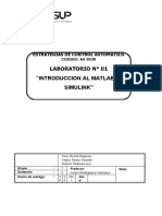 Laboratorio N°1 Introducción Al Matlab - Simulink - 2021 - 1