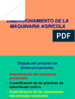 DIMENSIONAMIENTO Maquinaria Agricola