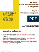 Lecture 12 - SPRINKLER IRRIGATION