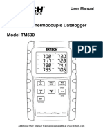 12-Channel Thermocouple Datalogger Model TM500: User Manual