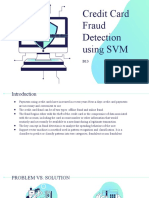 Credit Card Fraud Deteciton Using SVM