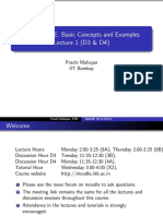 MA108 ODE: Basic Concepts and Examples Lecture 1 (D3 & D4) : Prachi Mahajan IIT Bombay