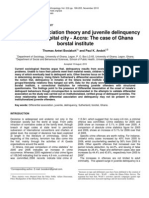 Differential Association Theory and Juvenile Delinquency in Ghana's Capital City - Accra: The Case of Ghana Borstal Institute