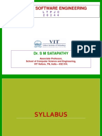 Cse3001 Software Engineering: Dr. S M Satapathy