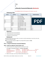 1.5.10 Packet Tracer - Verify Directly Connected Networks - ILM