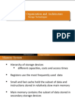 Computer Organization and Architecture: Storage Technologies