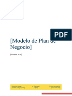 Modelo de Plan de Negocio y Empresa 2021