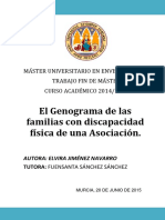 TRABAJO FIN DE MÁSTER - El Genograma de Las Familias Con Discapacidad Física de Una Asociación