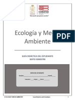 Sexto Semestre. - Guía Didáctica Del Estudiante. - Ecología