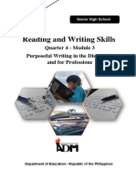 RAWS11 - Q4 - Mod3 - Purposeful Writing in The Disciplines and For Professions - v3 1