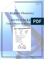 Notes - Unit 1of Matter and Measurment - Answer Key Packet