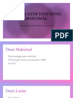 DOSIS LAZIM DAN DOSIS MAKSIMAL (Materi Tambahan)