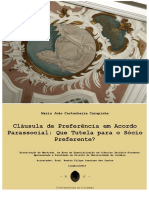 Clausula de Preferencia em Acordo Parassocial