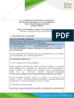 Guía de Actividades y Rúbrica de Evaluación - Unidad 2 - Tarea 3 - Analizar La Interacción Suelo-Microorganismo-Planta