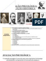 Avaliação Psicológica Evolução Histórica Aula 1