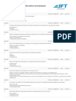 2018 Introduction To Alternative Investments: Test Code: R58 INAI Q-Bank