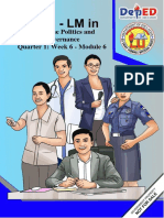 Philippine Politics and Governance Quarter 1: Week 6 - Module 6