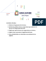 Lengua Española I (Actividad Numero 1 - Unidad 2)