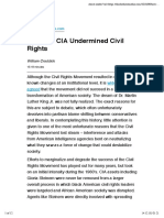 How The CIA Undermined Civil Rights