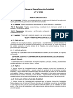 Ley General Del Sistema Nacional de Contabilidad