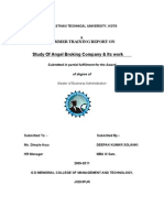 Angel Broking Project Report Copy Avi