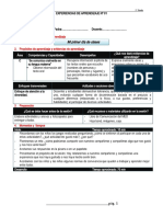 Sesiones de Aprendizaje 1°