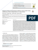 Numerical Analysis and Experimental Validation of Heat Transfer During Solidification of Phase Change Material in A Large Domain