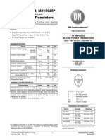 PNP MJ15023, MJ15025 Silicon Power Transistors