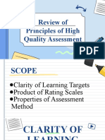 Clarity of Learning Targets