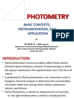 Flame Photometry: Basic Concepts, Instrumentation, and Application