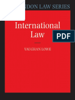 Lowe, International Law-Oxford University Press (2007)