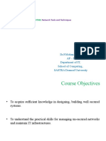 Network Tools and Techniques: Dr.P.Mohana Priya Ap - I, Department of IT, School of Computing, SASTRA Deemed University