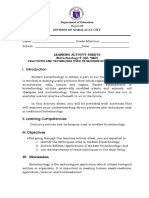 Biotech STE 8 Q2 Lesson 3 Discuss Techniques and Practices Used in Modern Biotechnology 1