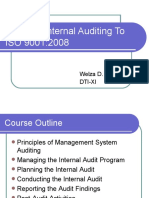 Effective Internal Auditing To ISO 9001:2008: Welza D. Gazo Dti-Xi