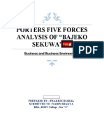 Porters Five Forces Analysis of "Bajeko Sekuwa": Business and Business Environment