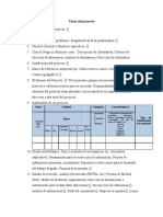 Bitacora para La Elaboración de Un Proyecto