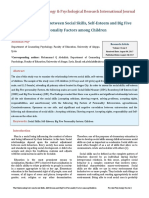 The Relationship Between Social Skills, Self-Esteem and Big Five PPRIJ16000129