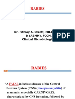 Rabies: Dr. Fitzroy A. Orrett, MB - BS, MSC, D (Abmm), Fccm. Clinical Microbiologist