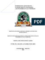 Universidad de Aquino Bolivia Facultad de Ciencia Y Tecnología Carrera de Ingeniería en Gas Y Petróleo