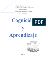 Cognición y Aprendizaje