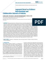 TMEC: A Trust Management Based On Evidence Combination On Attack-Resistant and Collaborative Internet of Vehicles