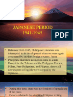 Japanese Period in Philippine Literature