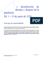 Limpieza y Desinfección de Aeronaves