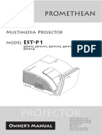 EST-P1 Promethean Projector Manual 9239