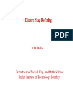 Electro Slag Refining: N.B. Ballal