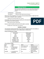 Reported Speech: Lengua Extranjera. Inglés C1