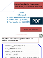 PPT Kelompok 6 - Penurunan Rumus Amplitudo - Analisis Fourier - Daerah Brioullin